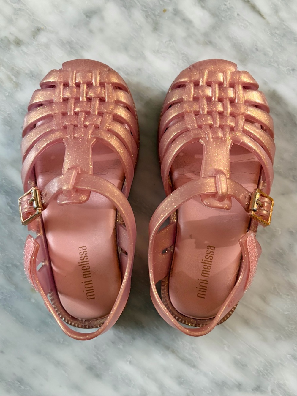 Mini Melissa jelly sandals 9T